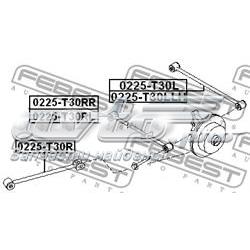 Compre 0225T30R Febest Braço oscilante (tração) longitudinal inferior esquerdo/direito de suspensão traseira