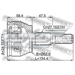 1692086 Ford Junta homocinética externa dianteira