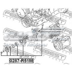 Compre 0287R51M Febest Rolo de reguladora de tensão da correia de transmissão