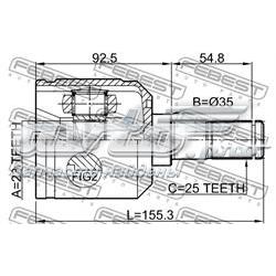 Compre MB526975 Mitsubishi Junta homocinética interna dianteira