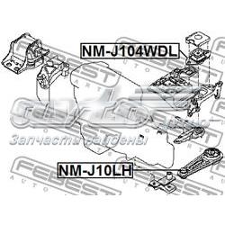 Compre NMJ104WDL Febest Coxim (suporte) esquerdo superior de motor