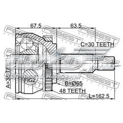 Compre H281I86 NPS Junta homocinética externa dianteira