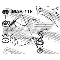 Compre MAB118 Febest Bloco silencioso dianteiro de travessa de fixação de redutor dianteiro