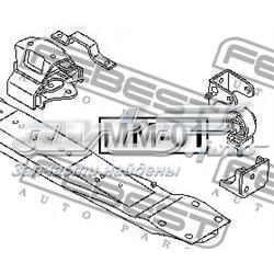 Coxim de transmissão (suporte da caixa de transferência) MM01 Febest
