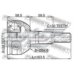 Junta homocinética externa dianteira Febest 3210SRX preço, a partir de 44,38 USD