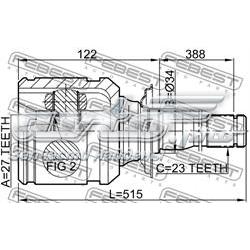 Compre 4303042021 Toyota Junta homocinética interna dianteira direita