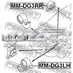 Compre MMDG3LH Febest Coxim (suporte) esquerdo de motor