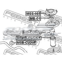 Pára-choque (grade de proteção) de amortecedor dianteiro MR455020 Mitsubishi