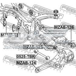 Compre 0525TBR Febest Barra transversal de suspensão traseira