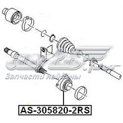 Compre AS3058202RS Febest Rolamento suspenso do semieixo dianteiro