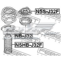 Rolamento de suporte do amortecedor dianteiro 54325JA000 Nissan/Infiniti