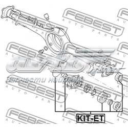 Compre KITET Febest Rolamento de cubo traseiro