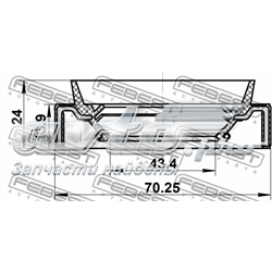 Bucim de saída dianteira da caixa de transferência 332167S110 Nissan/Infiniti