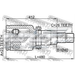 Junta homocinética interna dianteira direita Mazda GG0922620C preço, a partir de 72,55 USD
