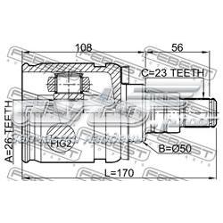 Compre 430400E010 Toyota Junta homocinética interna dianteira esquerda