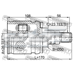 Junta homocinética interna dianteira esquerda Toyota 430400E010 preço, a partir de 101,37 USD