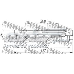 Compre 95HDS38620513X Febest Bucim de rolamento suspenso dianteiro da árvore intermédia