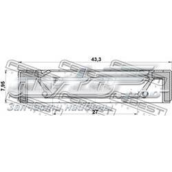 Vedação da Caixa Automática de Mudança (de árvore de saída/primária) AC0116103 Mazda