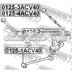 Braço oscilante transversal direito de suspensão traseira 8819754 AYD