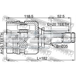 Junta homocinética interna dianteira GSP 659100 preço, a partir de 46,05 USD
