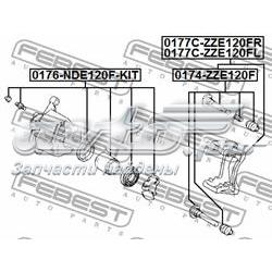Braçadeira do freio de suporte dianteiro Toyota 4772109160