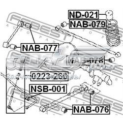 Compre 550450W001 Nissan/Infiniti Bloco silencioso dianteiro de braço oscilante traseiro longitudinal