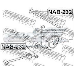 Compre NAB232 Febest Bloco silencioso traseiro de braço oscilante transversal