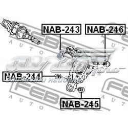 Compre NAB245 Febest Bloco silencioso do pino de apoio traseiro