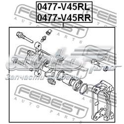 Compre 0477V45RR Febest Suporte do freio traseiro direito