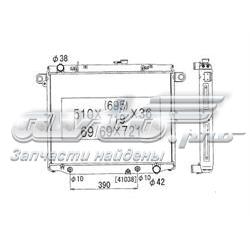 Radiador de esfriamento de motor 1640017341 Toyota
