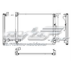 Radiador de esfriamento de motor 164000P190 Toyota