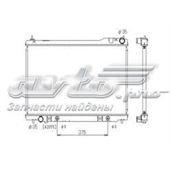 Radiador de esfriamento de motor Nissan/Infiniti 21460CM80B