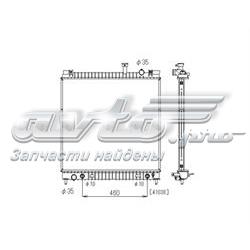 56082 NRF Radiador de esfriamento de motor
