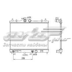 PL021810R Koyorad Radiador de esfriamento de motor