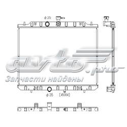 21400JG45B Nissan/Infiniti Radiador de esfriamento de motor