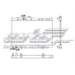 Radiador de esfriamento de motor Nissan/Infiniti 2140095F0C preço, a partir de 124,59 USD