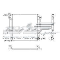 1350A351 Mitsubishi Radiador de esfriamento de motor