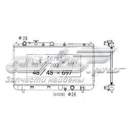 Radiador de esfriamento de motor ZL0515200B Mazda