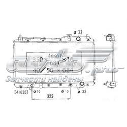 Radiador de esfriamento de motor Honda 19010P3F004