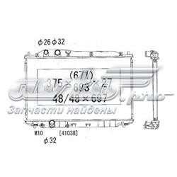 Radiador de esfriamento de motor 3829082 Polcar