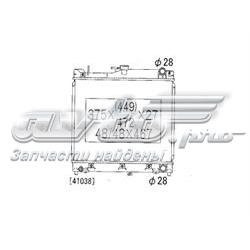 Radiador de esfriamento de motor 1770080A00 Suzuki