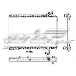 Radiador de esfriamento de motor Hyundai/Kia S253104D200