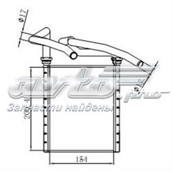 Radiador de forno (de aquecedor) Lexus RX 270/350/450H AGL10, GGL15, GYL15