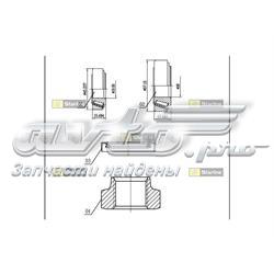 Rolamento externo de cubo dianteiro 211405645D VAG