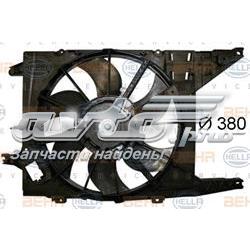 Difusor do radiador de esfriamento, montado com motor e roda de aletas 0130307107 Renault (RVI)