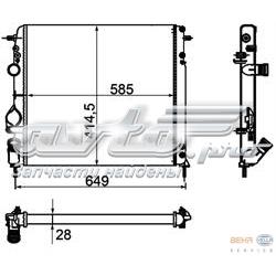 8660000492 Renault (RVI) Radiador de esfriamento de motor