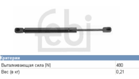 51241960862 BMW Amortecedor de tampa de porta-malas (de 3ª/5ª porta traseira)