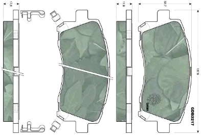 Sapatas do freio dianteiras de disco Subaru 26296AC041 preço, a partir de 24,46 USD