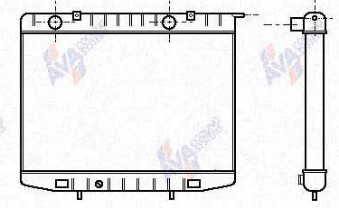 91149885 Opel Radiador de esfriamento de motor