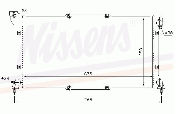 Radiador de esfriamento de motor Subaru 45199AC041 preço, a partir de 106,37 USD